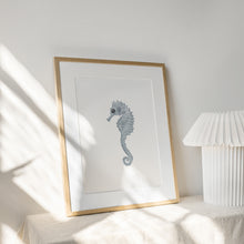 Load image into Gallery viewer, Coastal seahorse art print 07-119