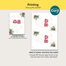 Load image into Gallery viewer, 2029 Winter Gender Reveal Invitation: Christmas Baby Shower (Digital download)