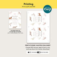 Load image into Gallery viewer, Horse Birthday Invitation Ride On Over Pony Party Cowgirl Western Editable Template 0336