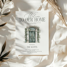 Load image into Gallery viewer, 2035 Welcome to our home Housewarming Party Invite, Moving Announcement, Editable template, Digital Download