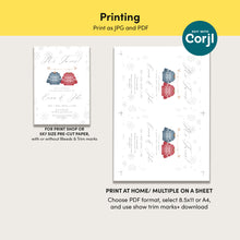 Load image into Gallery viewer, 2029 Winter Twins Baby Shower Invitation: Christmas Holiday Theme (Digital Download)