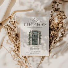 Load image into Gallery viewer, 2035 Welcome to our home Housewarming Party Invite, Moving Announcement, Editable template, Digital Download