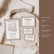 Load image into Gallery viewer, Baby Shower Bundle, Baby Is Brewing Cafe Theme Editable Template Set 2044