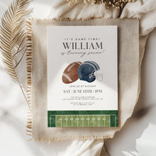 Load image into Gallery viewer, 0325 Game Time Football Birthday Invitation Template, Editable Digital Download
