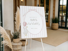 Load image into Gallery viewer, 03082 pink silly goose welcome sign