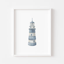 Load image into Gallery viewer, Coastal sea light house art print 07-119