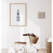 Load image into Gallery viewer, Coastal sea light house art print 07-119