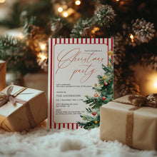 Load image into Gallery viewer, 2033 Christmas Tree Dinner Party Invite, Digital Download, Winter Holiday, Editable Template
