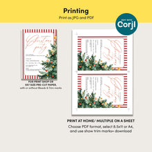 Load image into Gallery viewer, 2033 Christmas Tree Dinner Party Invite, Digital Download, Winter Holiday, Editable Template