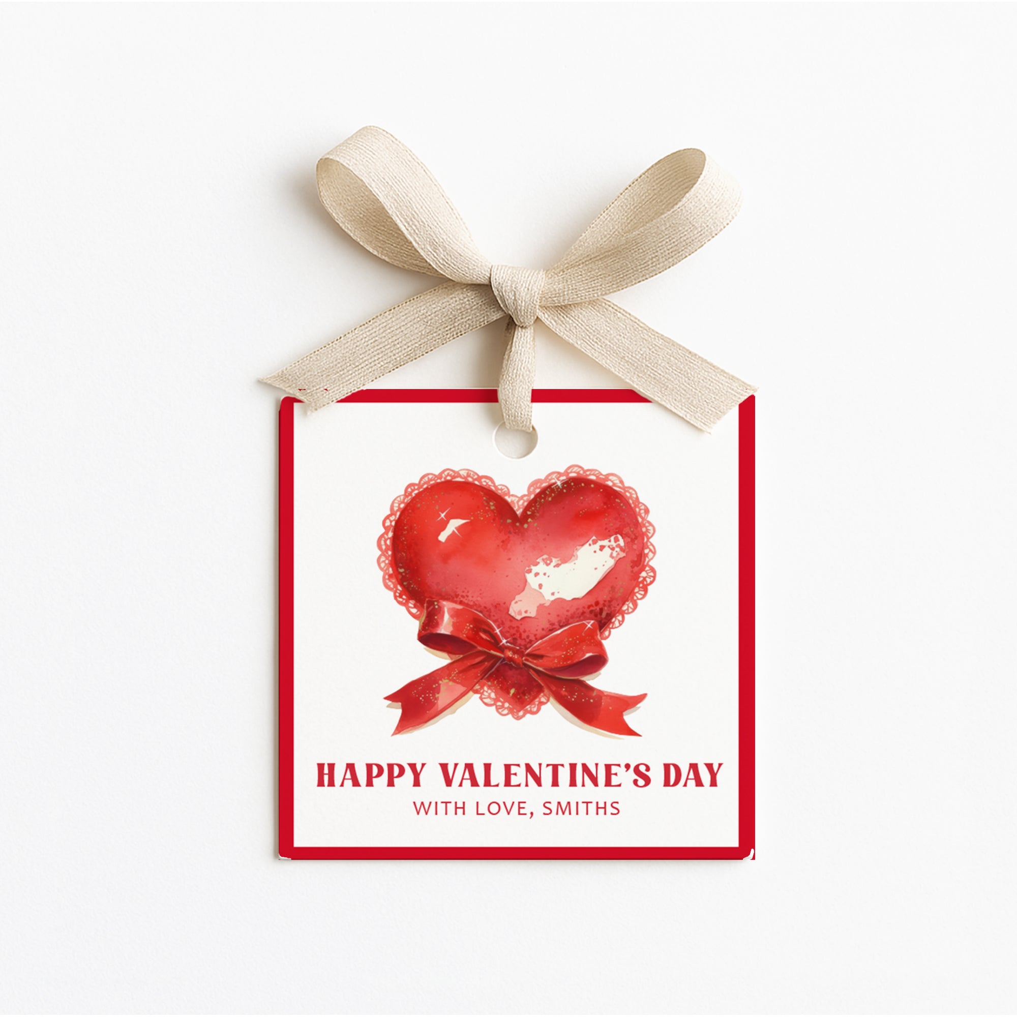 08012 Red Valentine Printable Heart Gift Tag Template, Digital Downloa ...