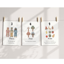 Load image into Gallery viewer, Editable Advent Nativity Christmas bible Cards, Advent Calendar, Christmas Kids Activity Advent Cutouts, Christian scripture flash card