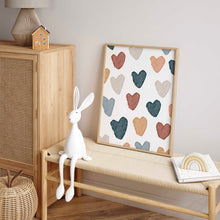 Load image into Gallery viewer, Watercolor boho rainbow heart art print 07-169