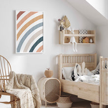 Load image into Gallery viewer, Watercolor boho rainbow art print 07-169