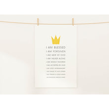 Load image into Gallery viewer, Watercolor Christian kids bible affirmation art print 07-86