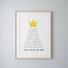 Load image into Gallery viewer, Watercolor Christian kids bible affirmation art print 07-86
