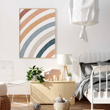 Load image into Gallery viewer, Watercolor boho rainbow art print 07-169