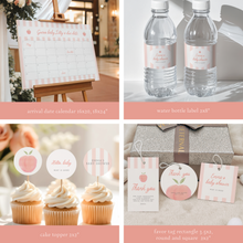 Load image into Gallery viewer, Peach baby shower party template bundle 2010