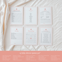 Load image into Gallery viewer, Peach baby shower party template bundle 2010