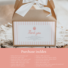 Load image into Gallery viewer, Peach baby shower party template bundle 2010