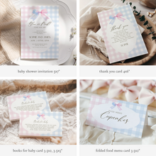Load image into Gallery viewer, Blue or Pink Gender Reveal Party Template Bundle 2014