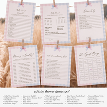 Load image into Gallery viewer, Blue or Pink Gender Reveal Party Template Bundle 2014