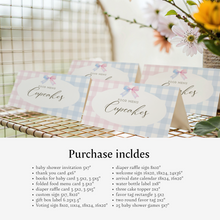 Load image into Gallery viewer, Blue or Pink Gender Reveal Party Template Bundle 2014