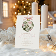 Load image into Gallery viewer, 2033 A Merry Little Girls' Night Coquette Christmas Party Invite, Digital Download, Editable Template