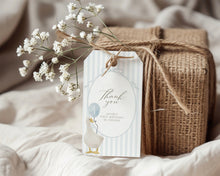 Load image into Gallery viewer, 03081 Blue silly goose favor tag template