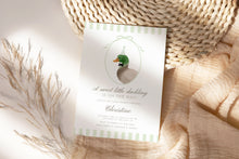 Load image into Gallery viewer, Green mallard duck baby shower party mini set 2012