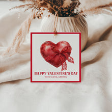 Load image into Gallery viewer, 08012 Printable Happy Valentine’s Day Gift Tag Template, Digital Download