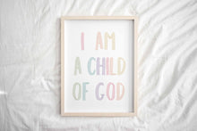 Load image into Gallery viewer, set of 6 pastel let your shine Christian kids bible verse art print 07-123