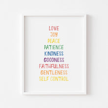 Load image into Gallery viewer, Watercolor colorful Christian kids bible verse set of 3 art prints 07-4042