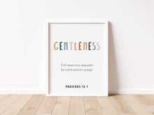 Load image into Gallery viewer, set of 9 boho the fruit of the spirit art prints 07-144