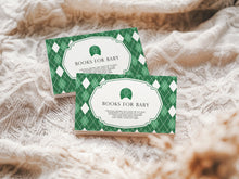 Load image into Gallery viewer, Green golf caddy baby shower party template mini set 0209