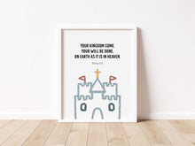 Load image into Gallery viewer, set of 6 Christian kids bible verse wall art prints 07-207
