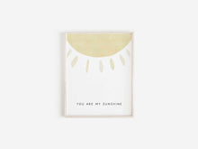 Load image into Gallery viewer, Watercolor you are my sunshine set of 3 art print 07-138