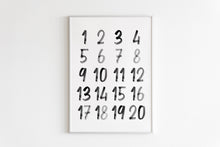 Load image into Gallery viewer, set of 3 black alphabet watercolor art prints 07-4001