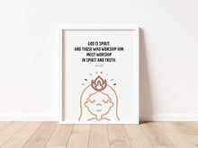 Load image into Gallery viewer, set of 6 Christian kids bible verse wall art prints 07-207