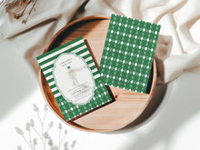 Load image into Gallery viewer, Green golf caddy baby shower party template mini set 0209