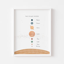 Load image into Gallery viewer, set of 6 boho earthy color educational watercolor art prints 07-110