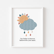 Load image into Gallery viewer, set of 6 boho Christian boho the lords prayer art prints 01-196