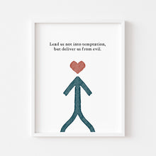 Load image into Gallery viewer, set of 6 boho Christian boho the lords prayer art prints 01-196
