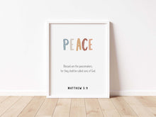 Load image into Gallery viewer, set of 9 boho the fruit of the spirit art prints 07-144