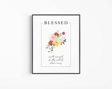 Load image into Gallery viewer, Flower Beatitudes set of 9 art prints