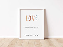 Load image into Gallery viewer, set of 9 boho the fruit of the spirit art prints 07-144