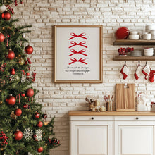 Load image into Gallery viewer, Red Green Christian Christmas Bible Verse Wall Art (Choose your Print) 13-221
