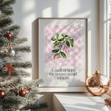 Load image into Gallery viewer, Pink Christian Christmas Bible Verse Wall Art (Choose your Print) 13-213
