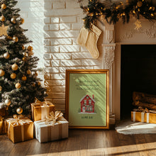 Load image into Gallery viewer, Red Green Christian Christmas Bible Verse Wall Art Print (Choose your Print) 13-212