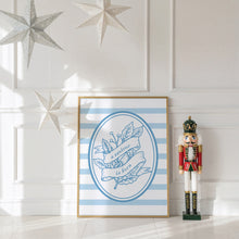Load image into Gallery viewer, Set of 6 Blue Christian Christmas Wall Art Bundle 13-224