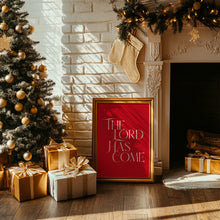 Load image into Gallery viewer, Red Green Christian Christmas Bible Verse Wall Art (Choose your Print) 13-221